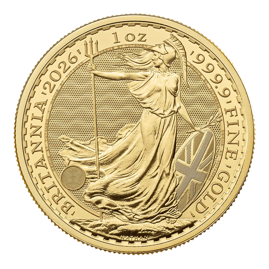 Britannia Goldmünze – Zahl