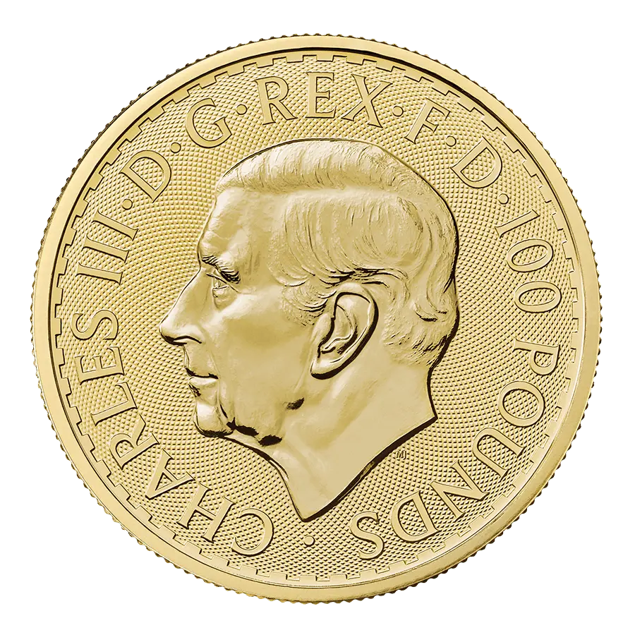 Britannia Goldmünze – Kopf